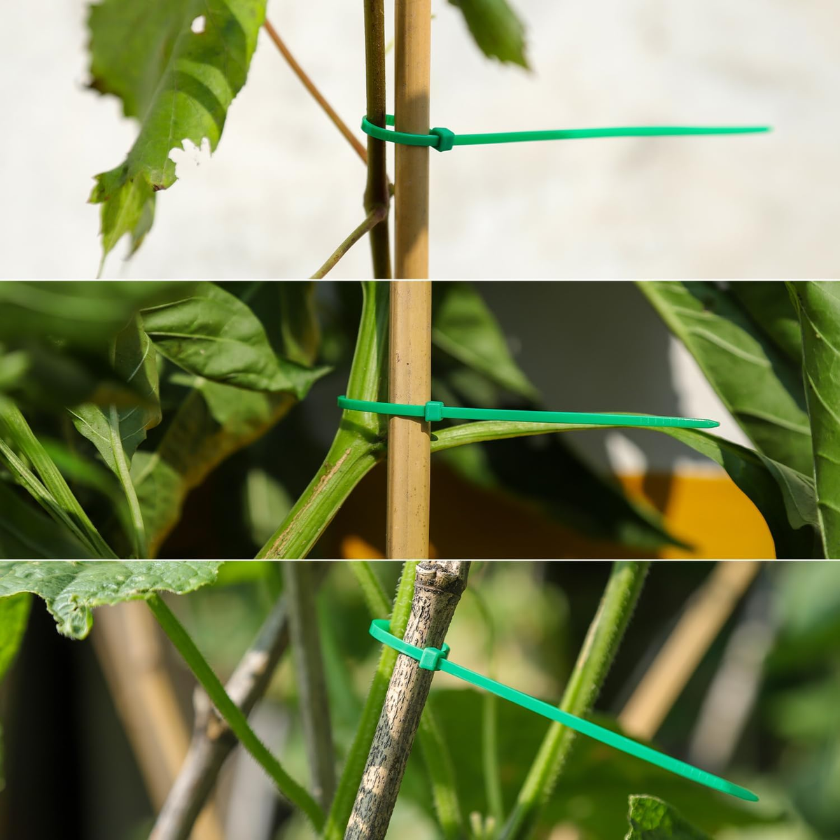 Green Zip Ties – UV Resistant Nylon Cable Ties for Color Coding (4, 6, 8, 12 Inch, 100 Pack) - Image 4