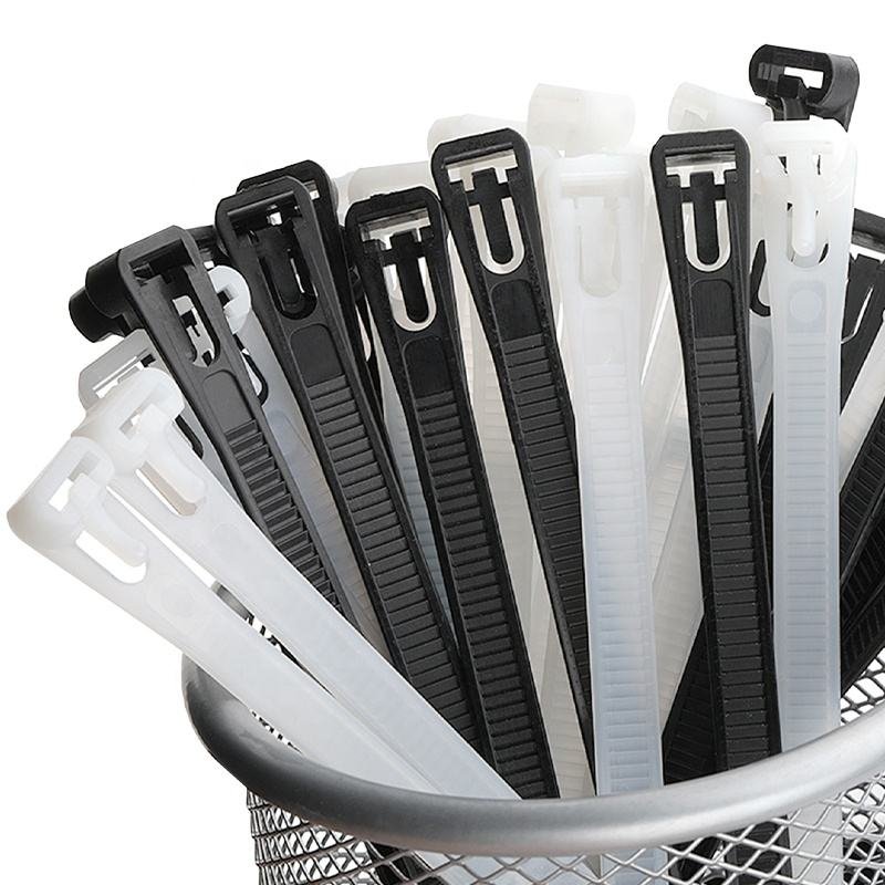 Reusable Zip Ties 100 Pack – Assorted Sizes (6", 8", 10", 12") Releasable Cable Ties, 75 LBS Tensile Strength, UV Resistant GripLock Nylon - Image 2