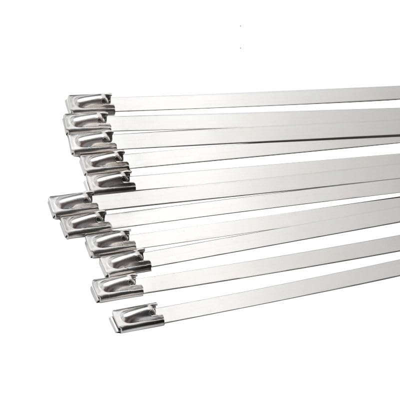 Heavy Duty Metal Zip Ties for Automotive Exhaust Wrap and Industrial Use
