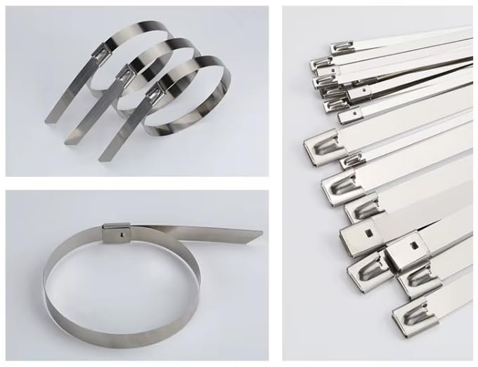Metal Cable Ties - Stainless Steel Zip Ties for Marine and Industrial Applications